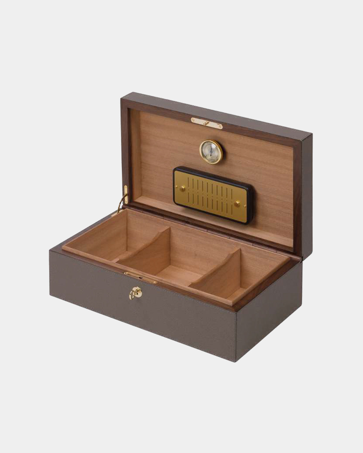 Leather & Walnut Humidor